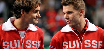 USA Draws Switzerland In Davis Cup First Round, Roger Federer and Stanislas Wawrinka, Lawn Tennis Magazine