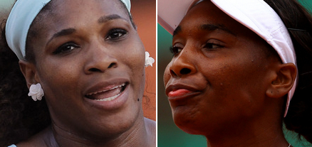 The Williams Sisters Fall In Paris, Serena Williams, Venus Williams, French Open 2012, Roland Garros 2012