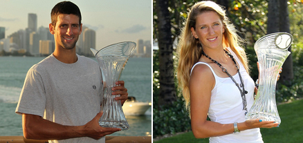 Novak Djokovic, Victoria Azarenka Win In Miami