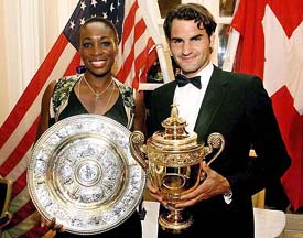 Venus Williams, Roger Federer, Wimbledon Singles Draws 2008