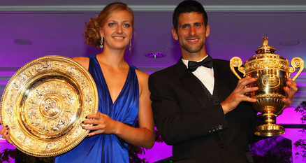 Novak Djokovic, Petra Kvitova Win Wimbledon Titles