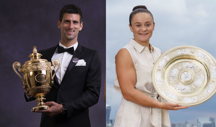 Novak Djokovic, Ash Barty Win At Wimbledon